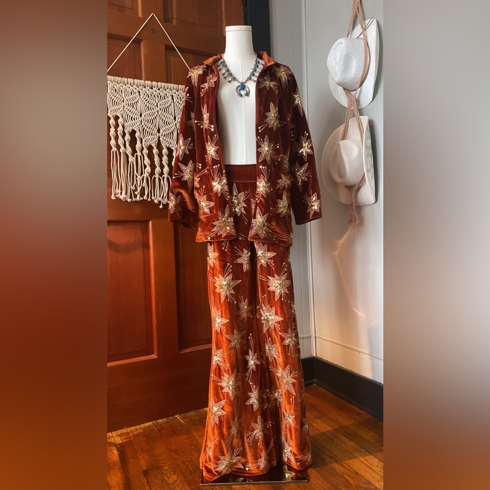 Lenni the label orange ‘chromatic’ suit